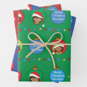 Feuille De Papier Cadeau Personnaliser l'elfe de la fille multiculturelle (En situation)