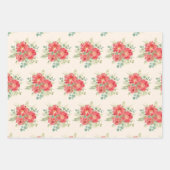 Feuille De Papier Cadeau Personnaliser Nom Fleur Wreath 3 Printemps Anniver (Devant 2)