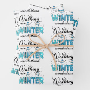 Feuille De Papier Cadeau Personnaliser Winter Wonderland