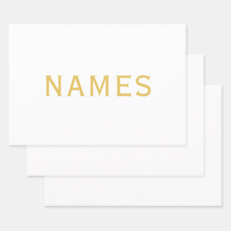 Feuille De Papier Cadeau Personnalisés avec le nom de famille ou le surnom 