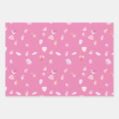 Feuille De Papier Cadeau Pétales roses (Devant)