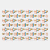 Feuille De Papier Cadeau Peter le lapin assis dans un pot Plante (Devant 3)