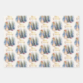 Feuille De Papier Cadeau Peter le lapin Joyeux sapin de Noël (Devant 3)