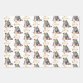 Feuille De Papier Cadeau Peter le lapin Joyeux sapin de Noël (Devant)