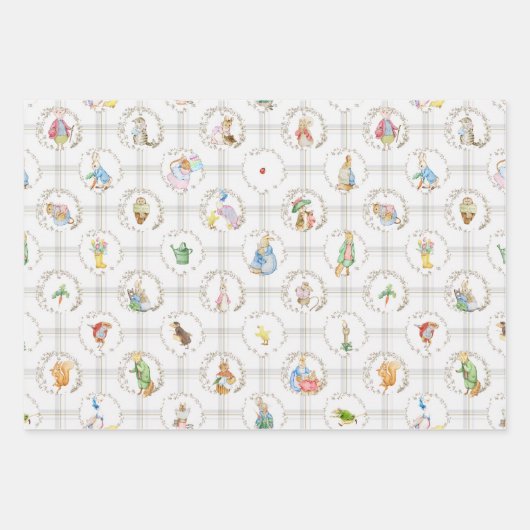 Feuille De Papier Cadeau Peter le livre d'histoire Rabbit Animaux Beatrix B (Devant 2)