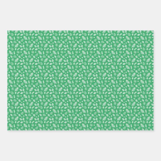 Feuille De Papier Cadeau Petit renne de Noël mignon en bleu (Devant 2)