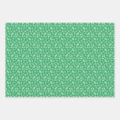 Feuille De Papier Cadeau Petit renne de Noël mignon rose (Devant 2)