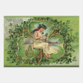 Feuille De Papier Cadeau Petit Shamrock doux (Devant 3)