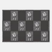 Feuille De Papier Cadeau petite amie dansante dans le noir (Devant 2)