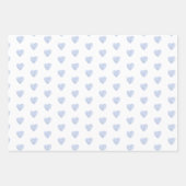 Feuille De Papier Cadeau Petite Aquarelle Bleue Dumpling Baby shower garçon (Devant 2)