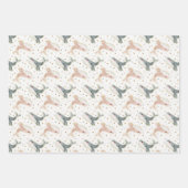 Feuille De Papier Cadeau Petite baleine Bébé Animaux Genre Neutre Cadeau (Devant 2)