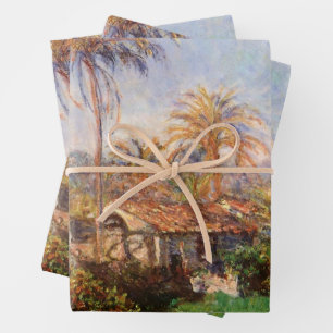 Feuille De Papier Cadeau Petite ferme rurale à Bordighera par Claude Monet