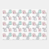 Feuille De Papier Cadeau Petite fête de fantômes  (Devant 2)