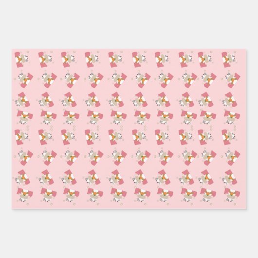 Feuille De Papier Cadeau petite vache (Devant)