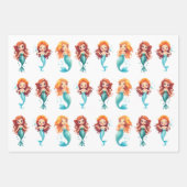 Feuille De Papier Cadeau Petites sirènes sous la mer Cadeau (Devant 2)