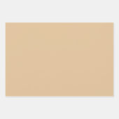 Feuille De Papier Cadeau Petits arbres, Brown neutres, HO HO HO Set (Devant 2)