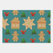 Feuille De Papier Cadeau Petits cadeaux de Noël (Devant)