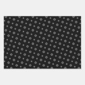 Feuille De Papier Cadeau Petits flocons de neige et cristaux (Devant 3)