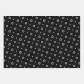 Feuille De Papier Cadeau Petits flocons de neige et cristaux (Devant 2)