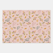 Feuille De Papier Cadeau Petits oiseaux au printemps (Devant 3)