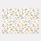 Feuille De Papier Cadeau Petits oiseaux au printemps (Devant 2)