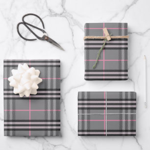 Feuille De Papier Cadeau Peur de plaid