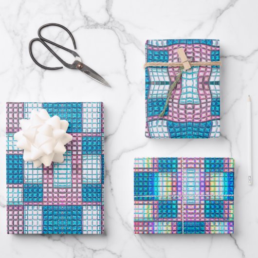 Feuille De Papier Cadeau Peyote Stitch Mosaic Beading Tile Motif sans coutu (Recto)