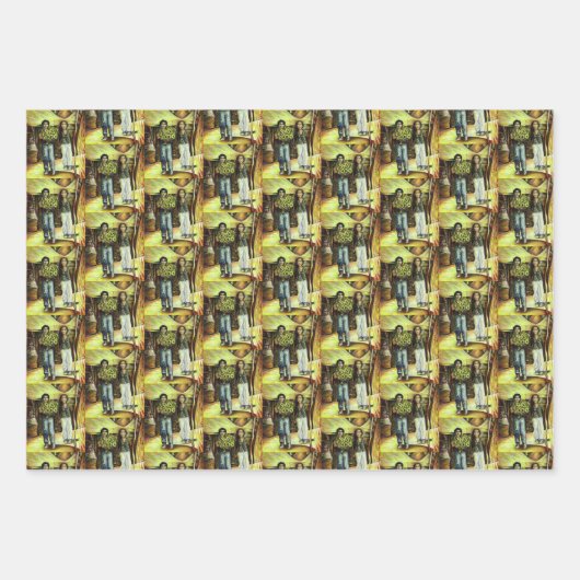 Feuille De Papier Cadeau Phase de ChapeI Sixtine d'un ChaIIenge (Devant)