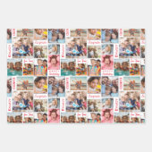 Feuille De Papier Cadeau Photo Collage Anniversaire (Devant 3)