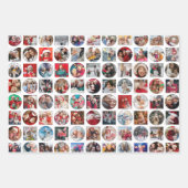 Feuille De Papier Cadeau Photo Collage Holiday (Devant)