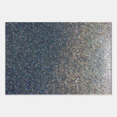 Feuille De Papier Cadeau Photo Place Mat Faux Silver Parties scintillant 3  (Devant 2)