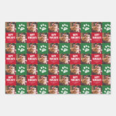 Feuille De Papier Cadeau Photo pour animaux de Noël (Devant)