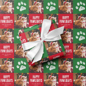 Feuille De Papier Cadeau Photo pour animaux de Noël