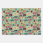 Feuille De Papier Cadeau Photographe de caméra Motif (Devant 3)