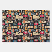 Feuille De Papier Cadeau Photographe de caméra Motif (Devant 2)