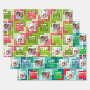 Feuille De Papier Cadeau Photographie de Noël multicolore Vacances fantasti