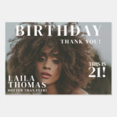 Feuille De Papier Cadeau Photos personnalisées Couverture du magazine de fê (Devant 3)