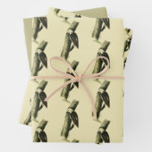 Feuille De Papier Cadeau Pic noir et blanc (En situation)