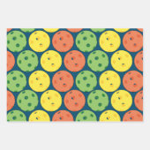 Feuille De Papier Cadeau Pickleball (Devant)