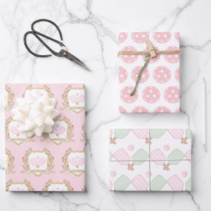 Feuille De Papier Cadeau Pickleball Anniversaire