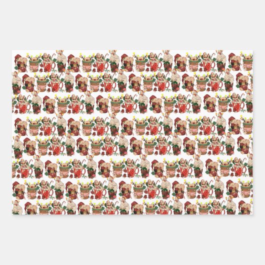 Feuille De Papier Cadeau Pickleball | Coco chaud rétro Doux moche (Devant)