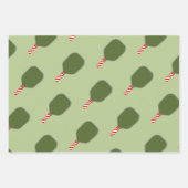 Feuille De Papier Cadeau Pickleball Noël cadeau de vacances (Devant)