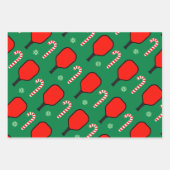 Feuille De Papier Cadeau Pickleball Noël cadeau de vacances (Devant)