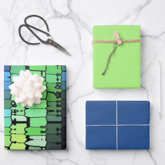 Feuille De Papier Cadeau Pièces de bijoux 1 (Recto)