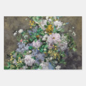 Feuille De Papier Cadeau Pierre-Auguste Renoir - Sélection de fleurs (Devant 2)
