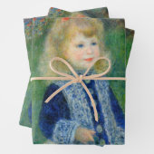 Feuille De Papier Cadeau Pierre-Auguste Renoir - Une fille avec une canne d (En situation)