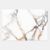 Feuille De Papier Cadeau Pierre de marbre (Devant 2)