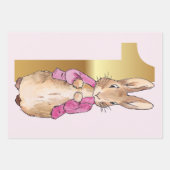 Feuille De Papier Cadeau Pierre le lapin 1er anniversaire (Devant 3)