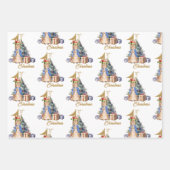 Feuille De Papier Cadeau Pierre le lapin Premier Noël (Devant 2)