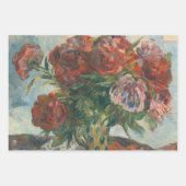 Feuille De Papier Cadeau Pierre rouge Fleurs Paul Gaugin Art (Devant)
